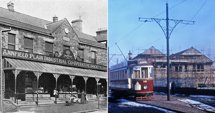 Co-op building at Beamish Museum pictured in the 1800s and rebuilt during 1980s